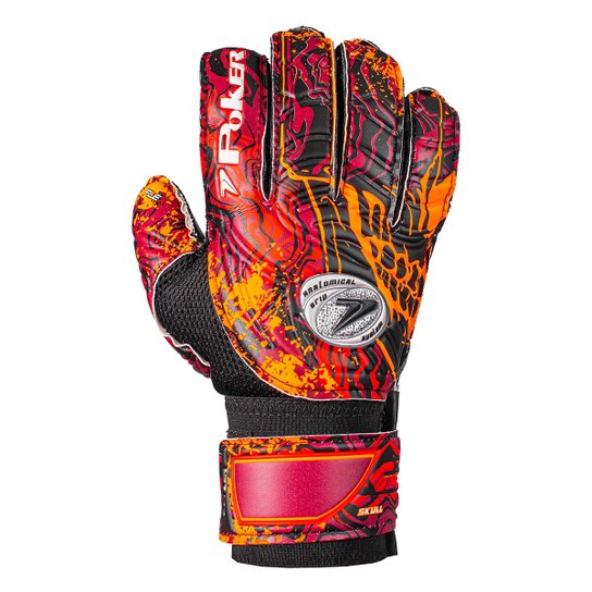 Luva de Goleiro Poker Semi Profissional Multiterreno Skull
