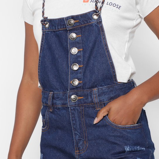 Macacão Jeans Hang Loose Flat Feminino