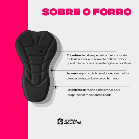 Macaquinho de Ciclismo Feminino Bike Pedal Espuma Speed MTB