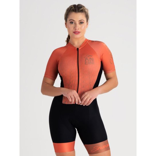 Macaquinho De Ciclismo Feminino Savancini Infinity Iron (3470)