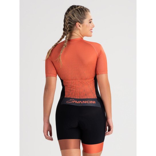 Macaquinho De Ciclismo Feminino Savancini Infinity Iron (3470)