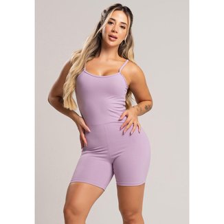 Macaquinho Fitness Alcinha Costas Nua Poliamida Mvb Modas