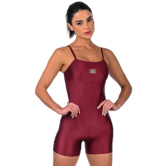 Macaquinho Fitness Feminino Cirrê Alça Fina Sem Bojo Summer Soul