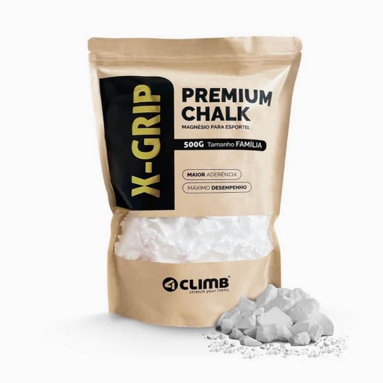 Magnésio X-Grip Premium Chalk 500g 4Climb