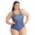 Maio Natação Trinys Estampado 3584 Plus Size - Azul