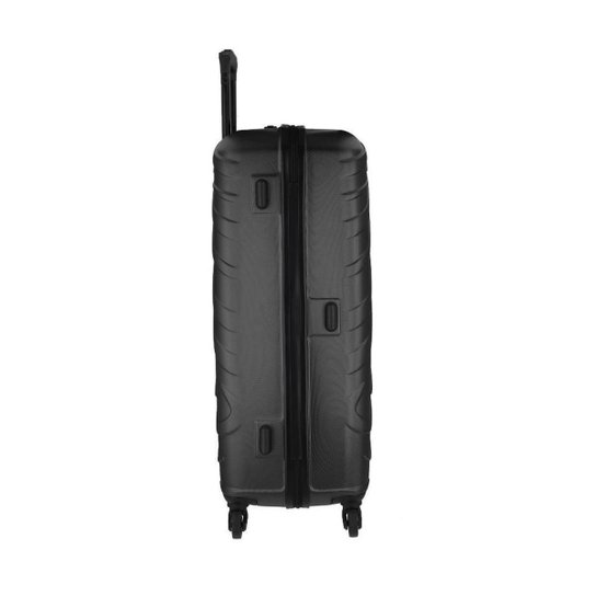 Mala Grande para Viagem em Abs American Tourister Tesa Cadeado Integrado Rodas 360º Preta