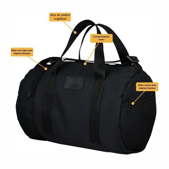 Mala Mini Bolsa De Treino Fitness Academia Esportiva Viagem Passeio Camping Espaçosa Transversal