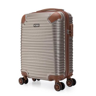 Mala Spinner de Bordo Pequena Rodas 360° Swissport Reforçada Abs Resistente