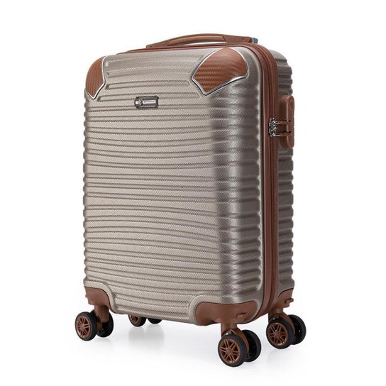 Mala Spinner de Bordo Pequena Rodas 360° Swissport Reforçada Abs Resistente