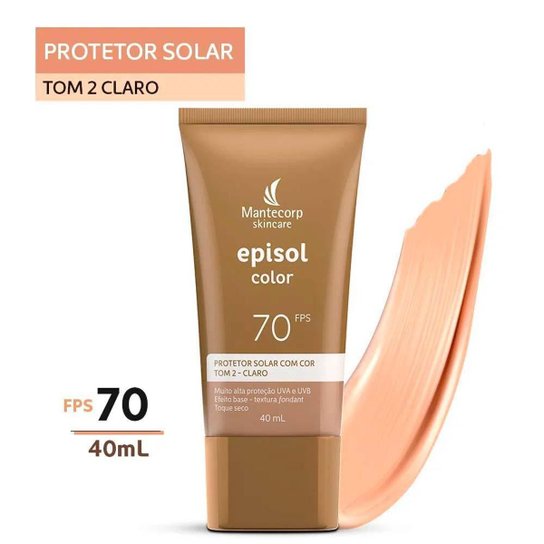 Mantecorp Skincare Episol Kit com 3 Unidades – Protetor Solar com Cor FPS70 – Clara 40ml Kit