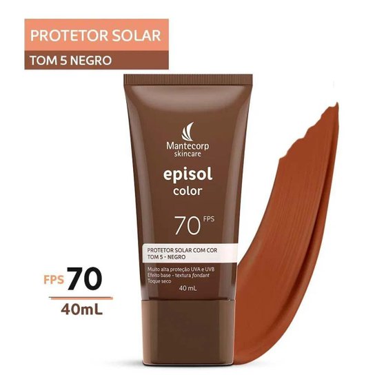 Mantecorp Skincare Episol Kit com 3 Unidades – Protetor Solar com Cor FPS70 – Negro 40ml Kit