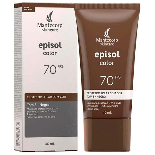 Mantecorp Skincare Episol Kit com 3 Unidades – Protetor Solar com Cor FPS70 – Negro 40ml Kit