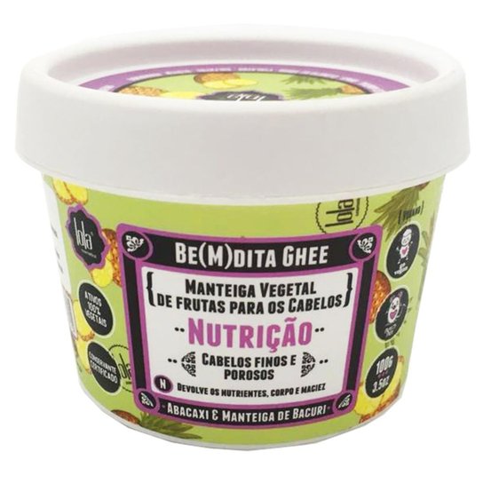Máscara de Nutrição Lola Cosmetics Be(m)dita Ghee Abacaxi e Manteiga de Bacuri 100g