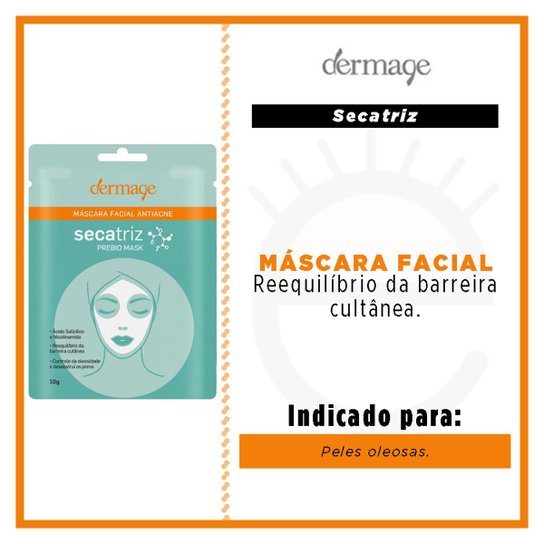 Máscara Facial Dermage - Secatriz Prebio 10g