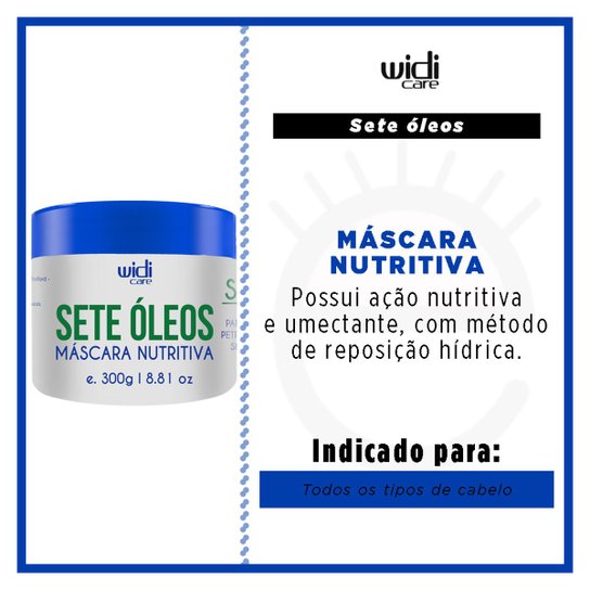 Máscara Widi Care Sete Óleos Nutritiva 300g