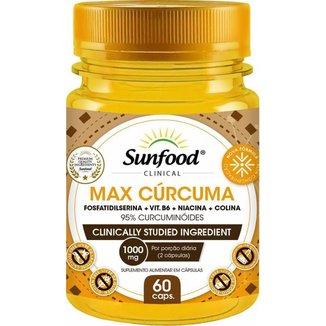 MAX CURCUMA 1000MG 60CAPS SUNFOOD CLINICAL