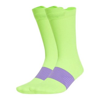 Meia Adidas Run X Graphic Cano Medio Unissex - Verde 37-39