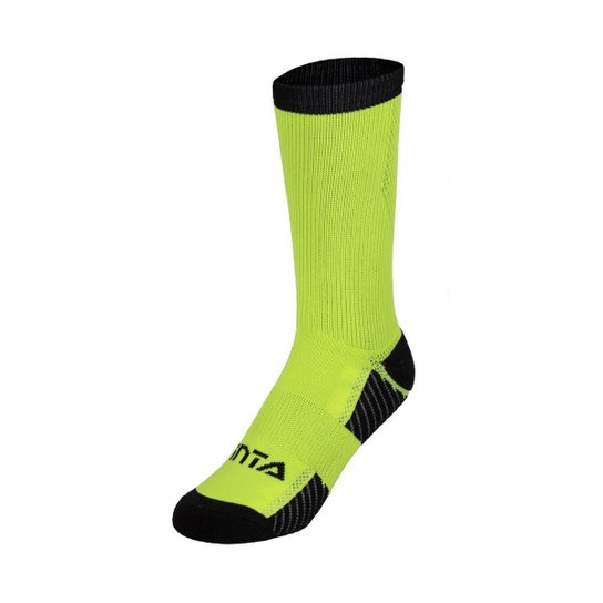 Meia Bike Finta Amarelo Neon