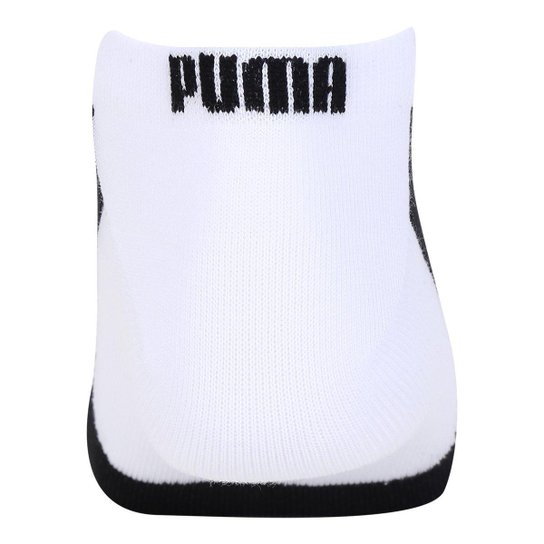 Meia Cano Baixo Puma Logo Pacote c/ 3 Pares