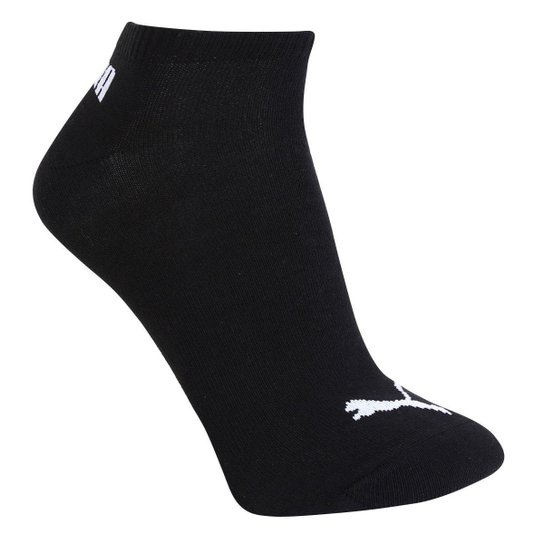 Meia Cano Baixo Puma Logo Pacote c/ 3 Pares
