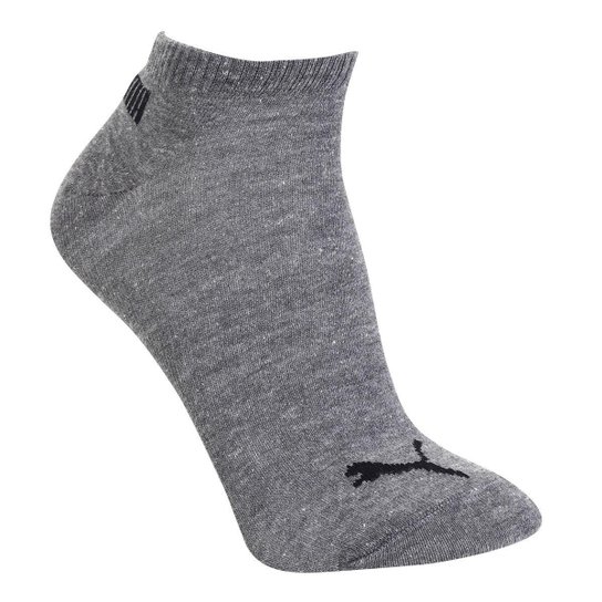 Meia Cano Baixo Puma Logo Pacote c/ 3 Pares