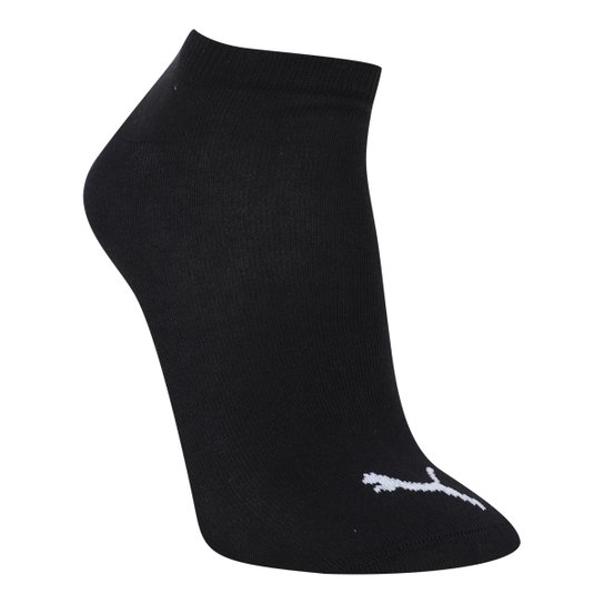 Meia Cano Baixo Puma Logo Pacote c/ 3 Pares