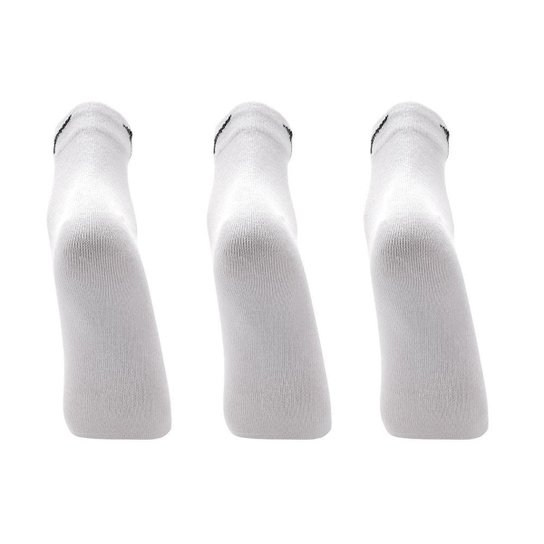 Meia Cano Curto Mizuno Basic - Pacote Com 3 Pares 33-38 Branco