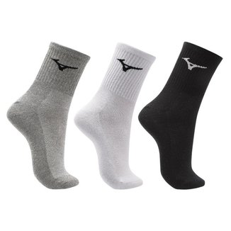 Meia Cano Médio Mizuno Basic - Pacote Com 3 Pares 33-38 Multicolor