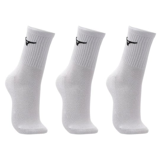 Meia Cano Médio Mizuno Basic - Pacote Com 3 Pares