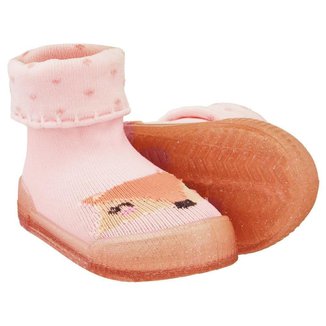Meia Com Sola Comfort Com Vira Pimpolho Menina