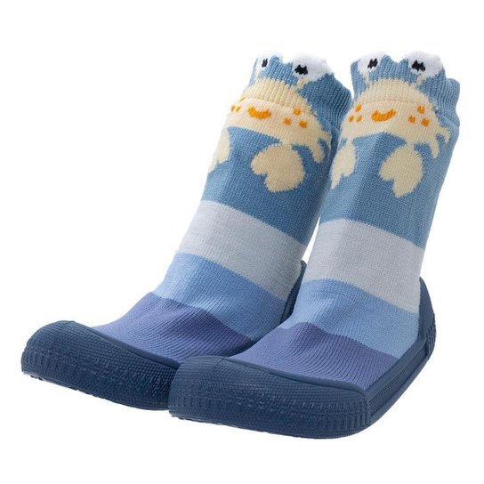 Meia com Sola Infantil Menino Pimpolho Siri 74315E Azul