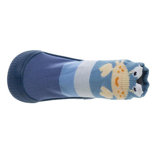 Meia com Sola Infantil Menino Pimpolho Siri 74315E Azul