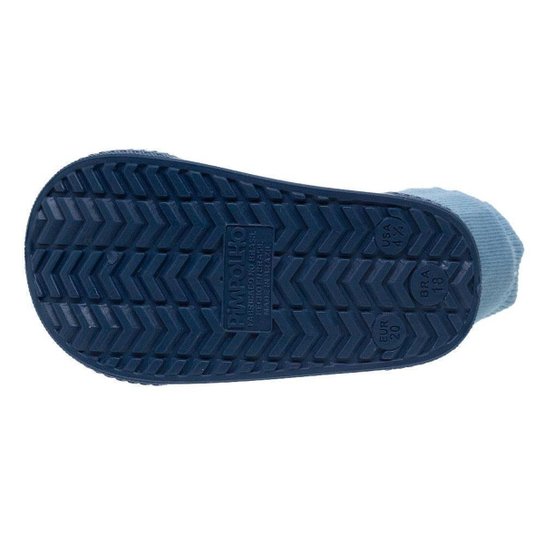 Meia com Sola Infantil Menino Pimpolho Siri 74315E Azul