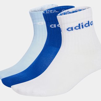 Meia Infantil Adidas Lin Crw Com 3 Pares