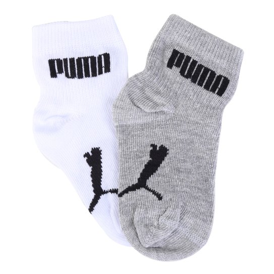 Meia Infantil Puma Sapatilha Kit Com 2 Pares