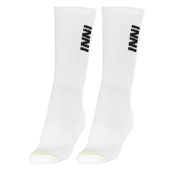 Meia Inni Game Cano Alto 39 ao 44 Pack Com 2 Pares Branco
