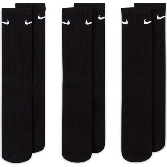 Meia Nike Cano Alto Everyday Cushion Pacote C/ 3 Pares