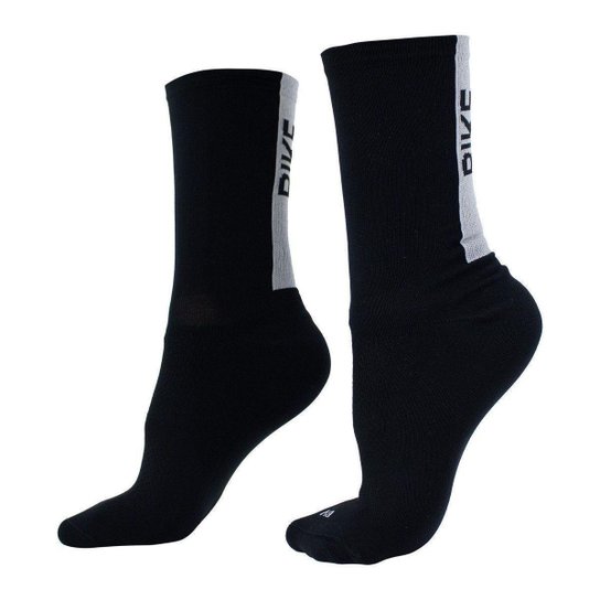 Meia Para Ciclismo Bike B.V. Cano Médio