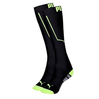 Meia Puma Cano 3/4 Esportiva Masculina - Preto e Amarelo 39-43
