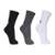 Meia Under Armour Core Cotton Crew Cinza Branco e Preto - Masculino M - Cinza