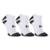 Meia Under Armour Perf Tech 3P - Branco+Cinza