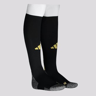Meião Adidas Adisock 24 Preto e Dourado