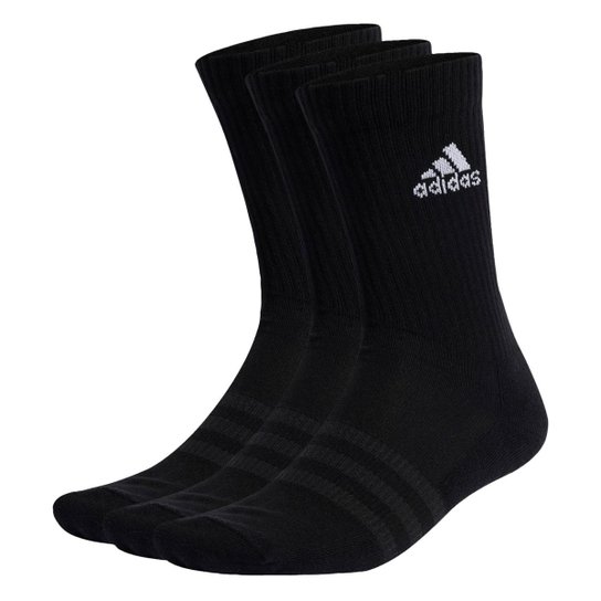 Meias Amortecidas Cano Alto 3 Pares Adidas