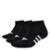 Meias Low Amortecidas Performance 3 Pares Adidas - Preto