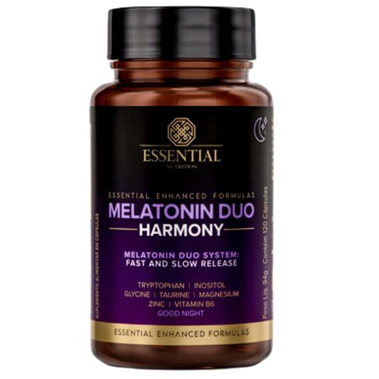 Melatonina Duo Harmony 120 Cápsulas – Essential Nutrition