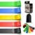 Mini Band Kit 5 Faixas Elásticas com Níveis de Resistência Para Exercícios e Reabilitação - Colorido