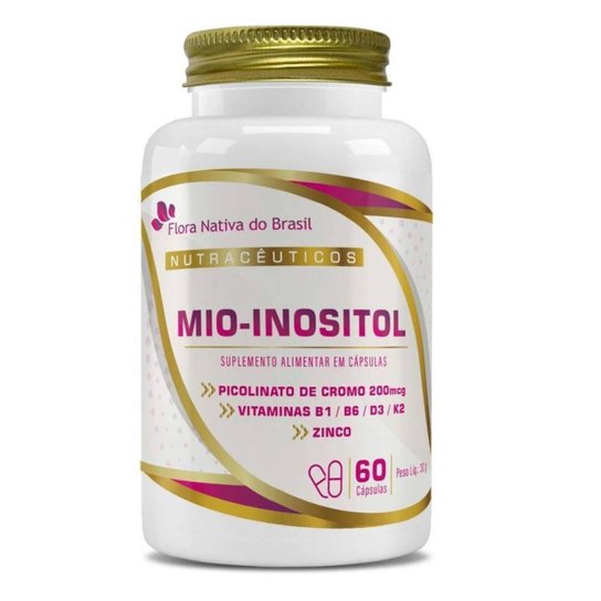 Mio-Inositol + Associações 60 Capsulas 500mg Flora Nativa