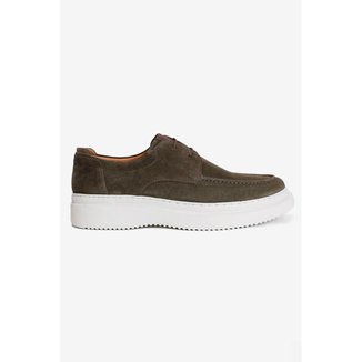 Mocassim de Amarrar Camurça Xl Verde Musgo