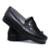 Mocassim Masculino 1018 Elegante em Couro Solado Borracha - Preto