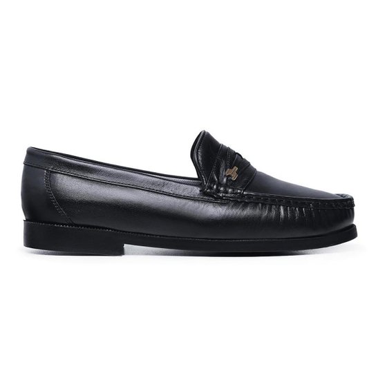 Mocassim Masculino 1018 Elegante em Couro Solado Borracha